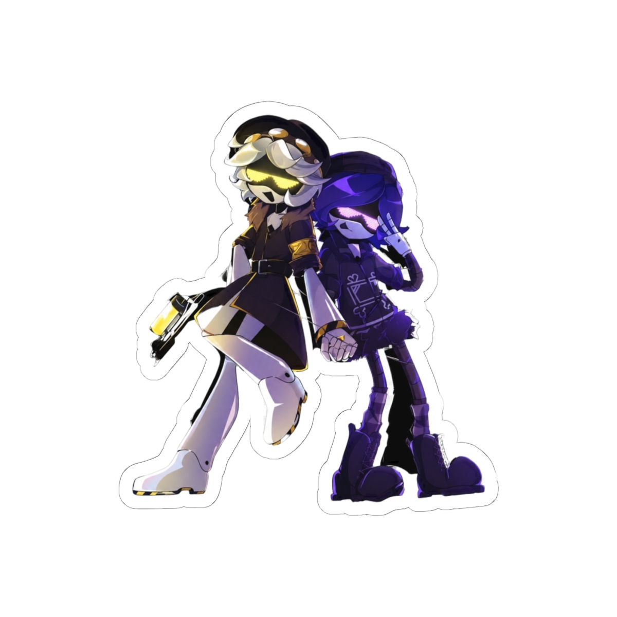 Murder Drones Bold Art Sticker | Rogue Robot Fan Vinyl Decal - alternate angle 2, merchandise