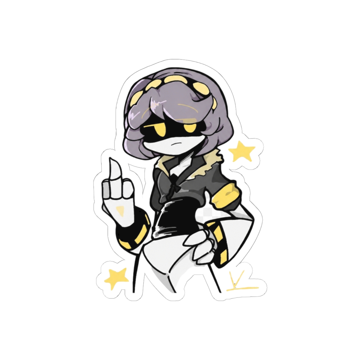 Murder Drones Uzi N Cyn Stickers | Cute Fan Vinyl Decals