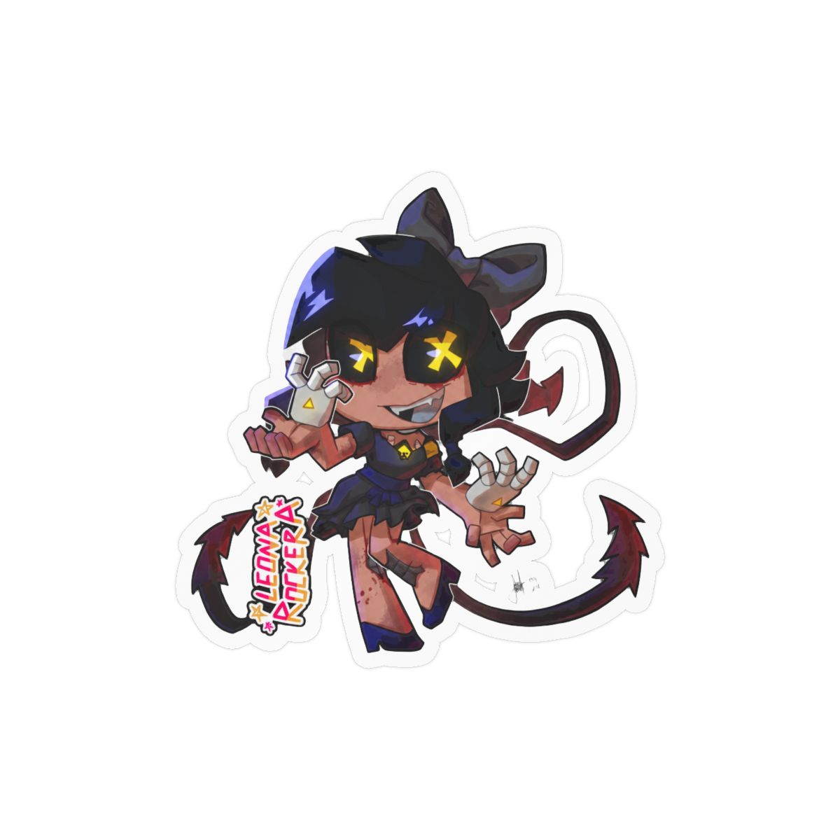 Chibi Cyn Sticker | Cute Kawaii Anime Vinyl Decal - alternate angle 3, merchandise