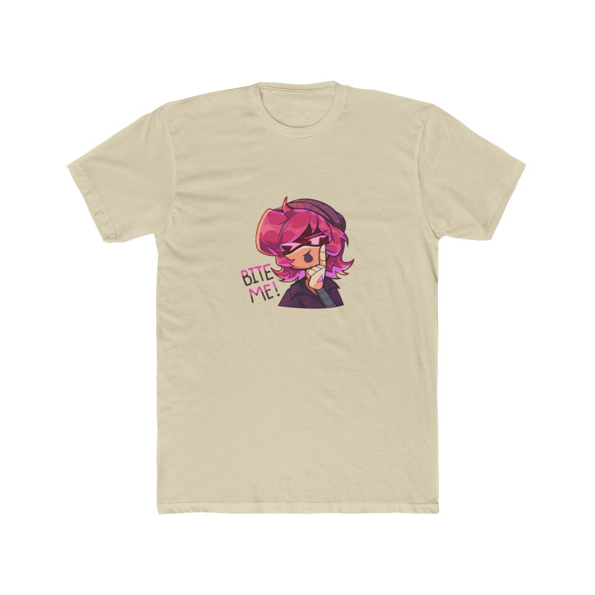 Bite Me Uzi Sassy Gun Pun T Shirt - Firearm Fan Gift - alternate angle 4, merchandise