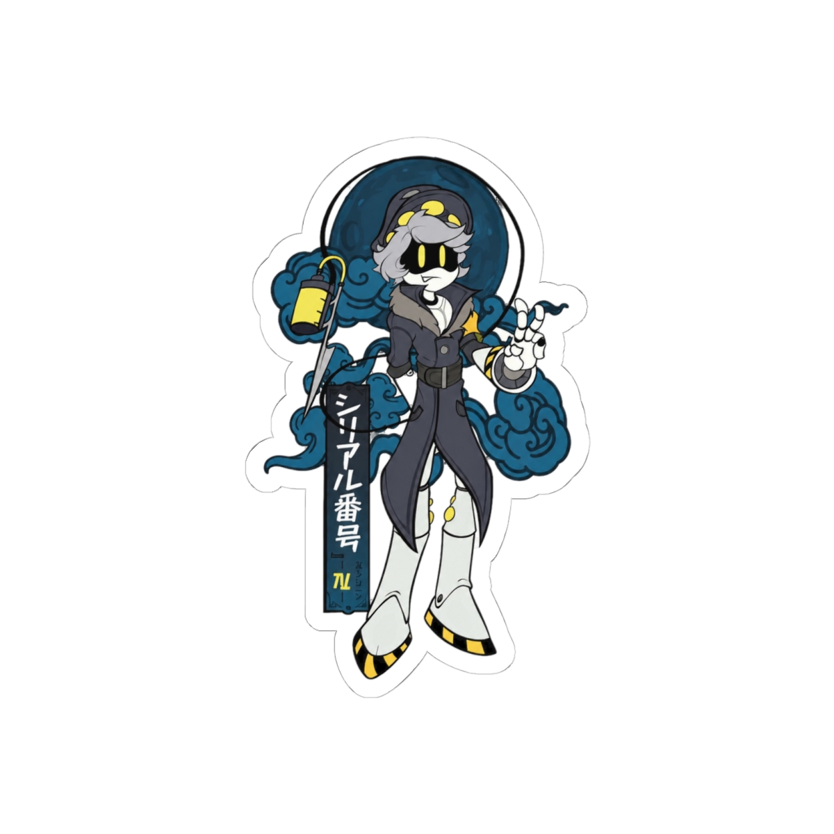 Serial Designation N Murder Drones Sticker | Chaotic Cute Vinyl Decal