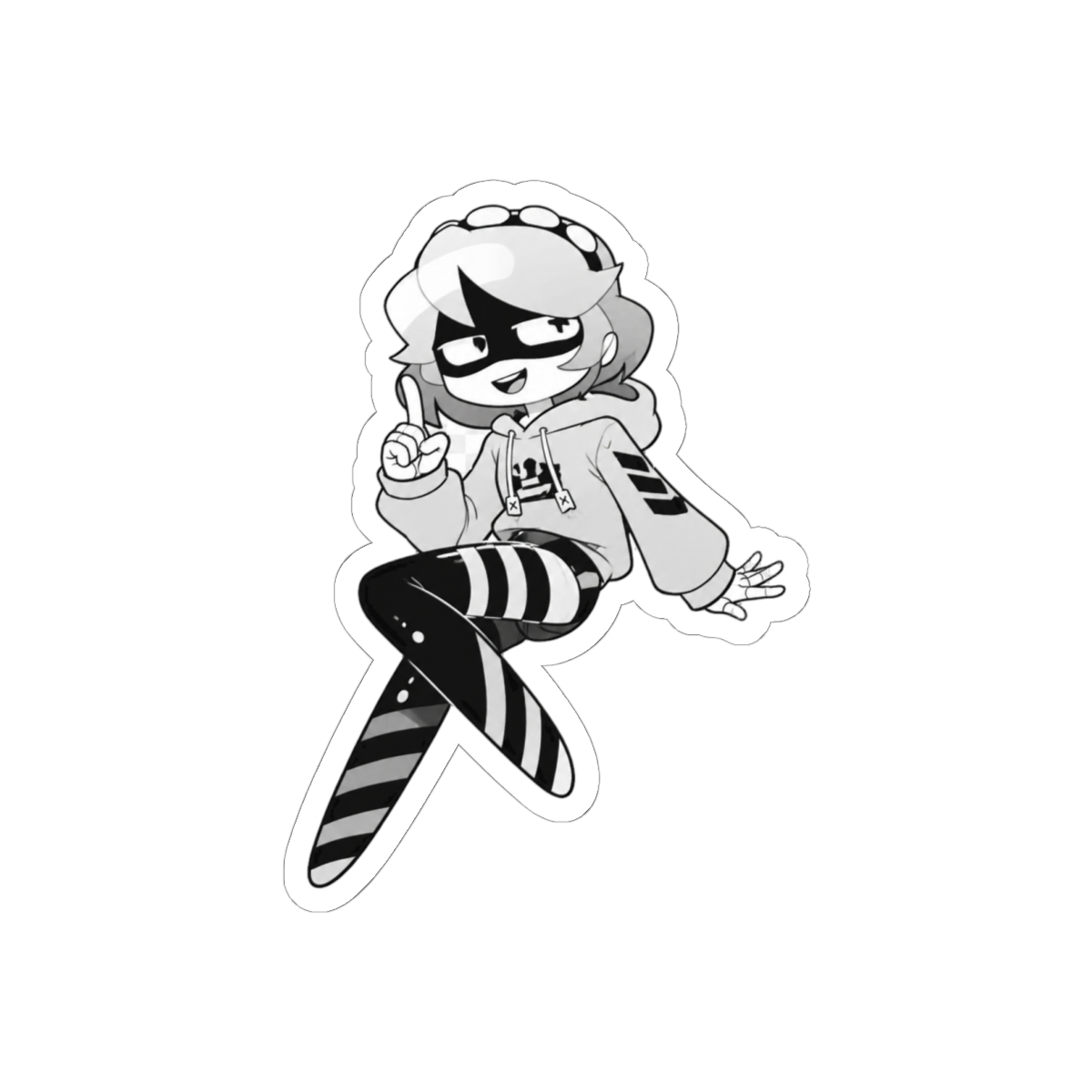 Murder Drones Cyn N Uzi Stickers | Cute Killer Fan Vinyl Decals