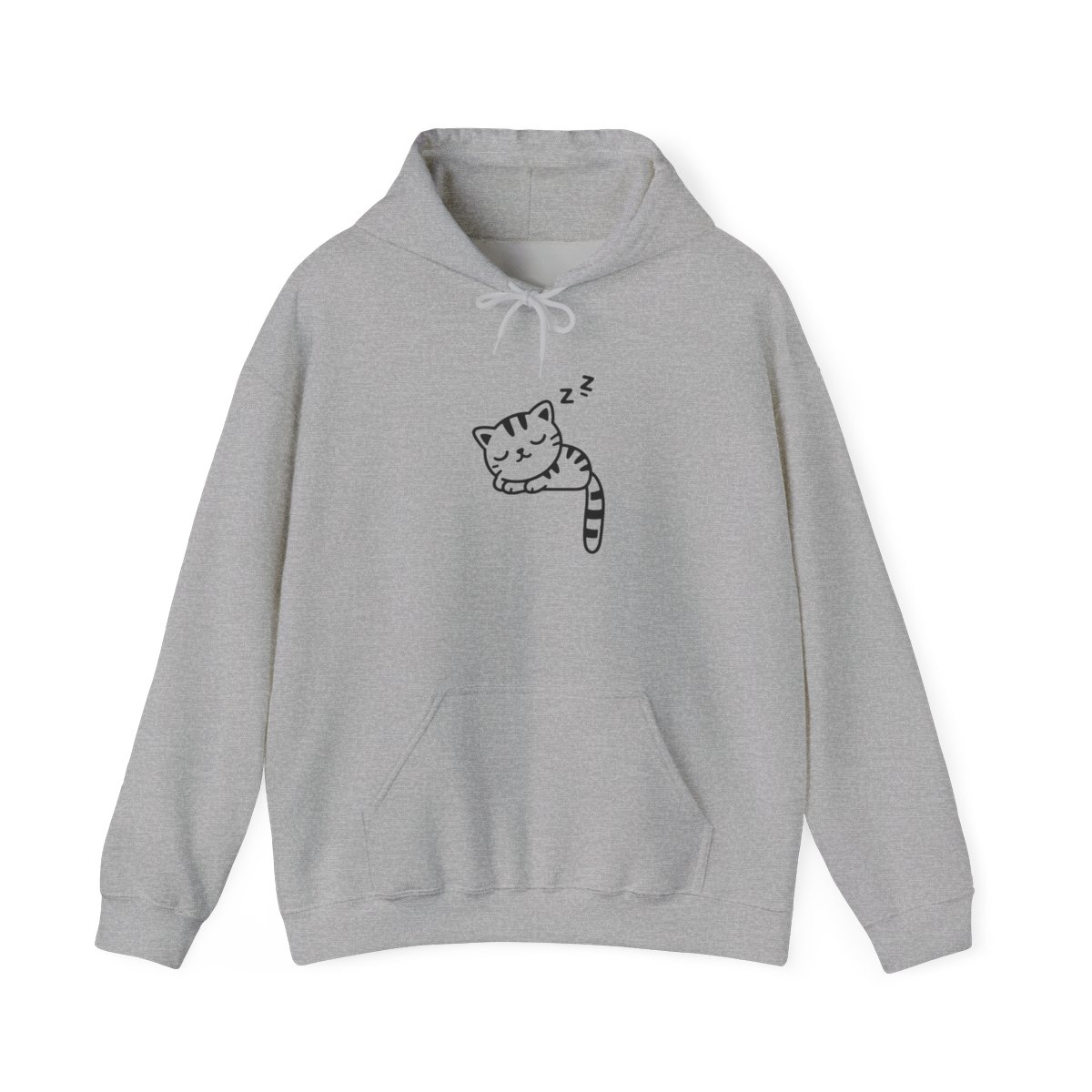 Women Teen Girls Hoodie Hoodie With Cute Cat Ear and Sleeping Cat Printed Pullover