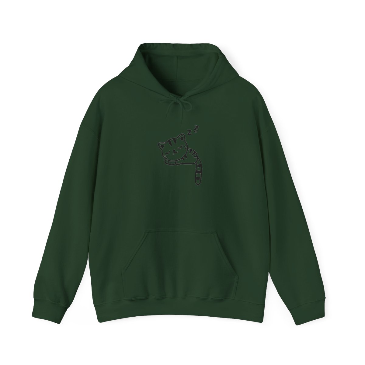 Women Teen Girls Hoodie Hoodie With Cute Cat Ear and Sleeping Cat Printed Pullover - alternate angle 5, merchandise