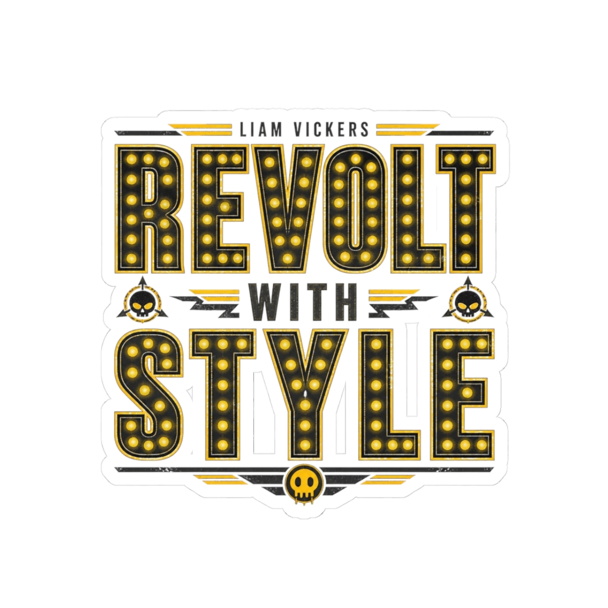 Murder Drones "Revolt with Style" Sticker - alternate angle 1, merchandise