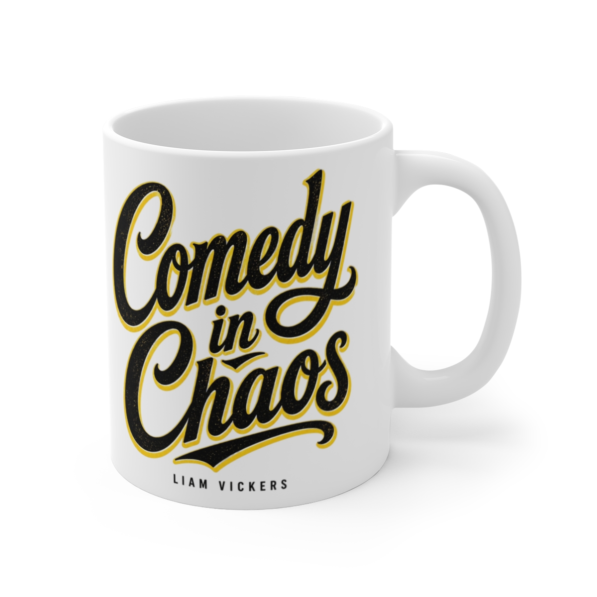 Murder Drones "Comedy in Chaos" White Mug