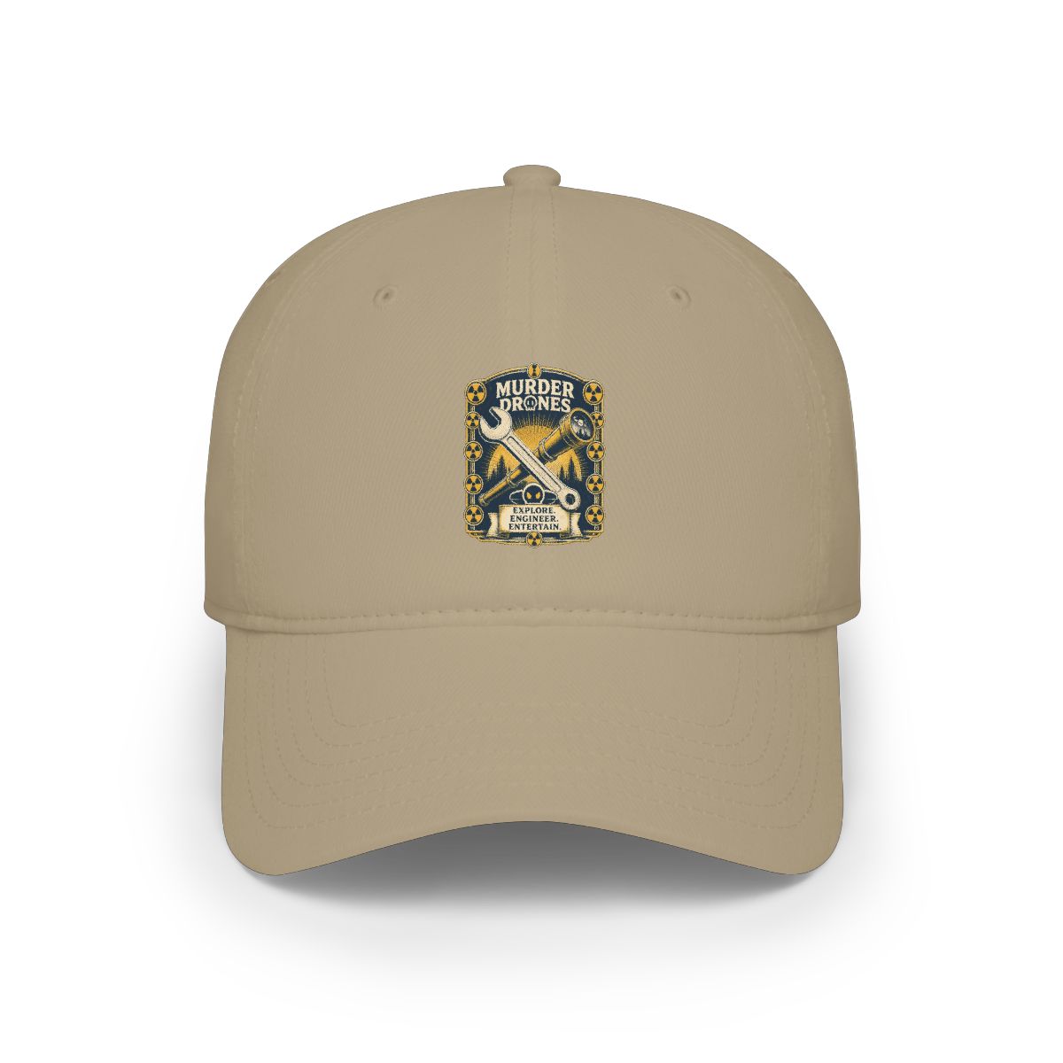 Murder Drones "Explore. Engineer. Entertain." Hat - alternate angle 3, merchandise